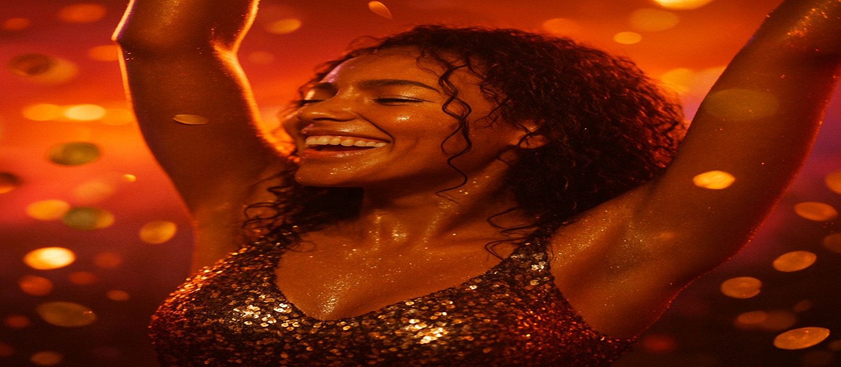 3666bet-এ Aviator জয় উদযাপন করছেন একজন নারী, চারদিকে স্বর্ণমুদ্রা উড়ছে